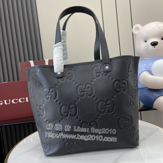 Gucci專櫃古馳最新款2025早春系列粒面購物袋 jh2010型號：818771